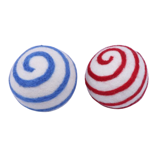 Spiral Pattern Wool Dryer Balls | Handmade Felt Dryer Balls | Eco-Friendly Reusable Laundry Softener | Natural Wool Dryer Balls