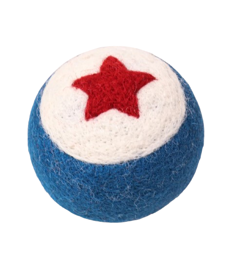 Star Pattern Wool Dryer Balls | Handmade Felt Dryer Balls | Eco-Friendly Reusable Laundry Softener | Natural Wool Dryer Balls
