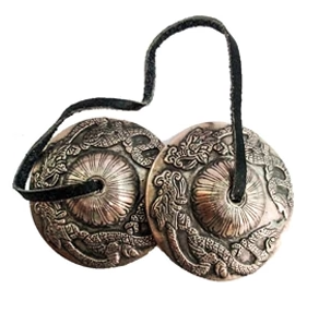 Tibetan Tingsha Dragon Design With Lucky Symbols